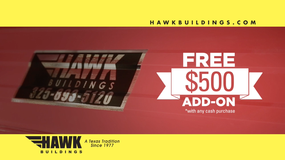 Hawk Portable Buildings – Red Hot Clear The Lot Sale – TV Commercial