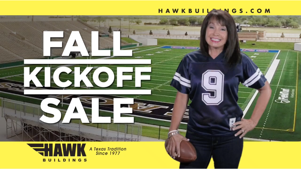 Hawk Portable Building – Fall Kickoff Sale – TV Commercial